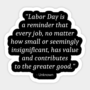 Labor Day Sticker